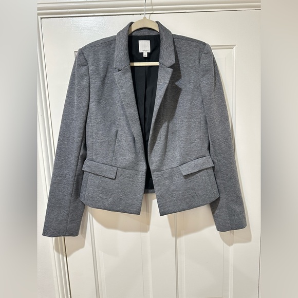 Halogen dark grey long sleeve collar blazer jacket - Picture 2 of 11